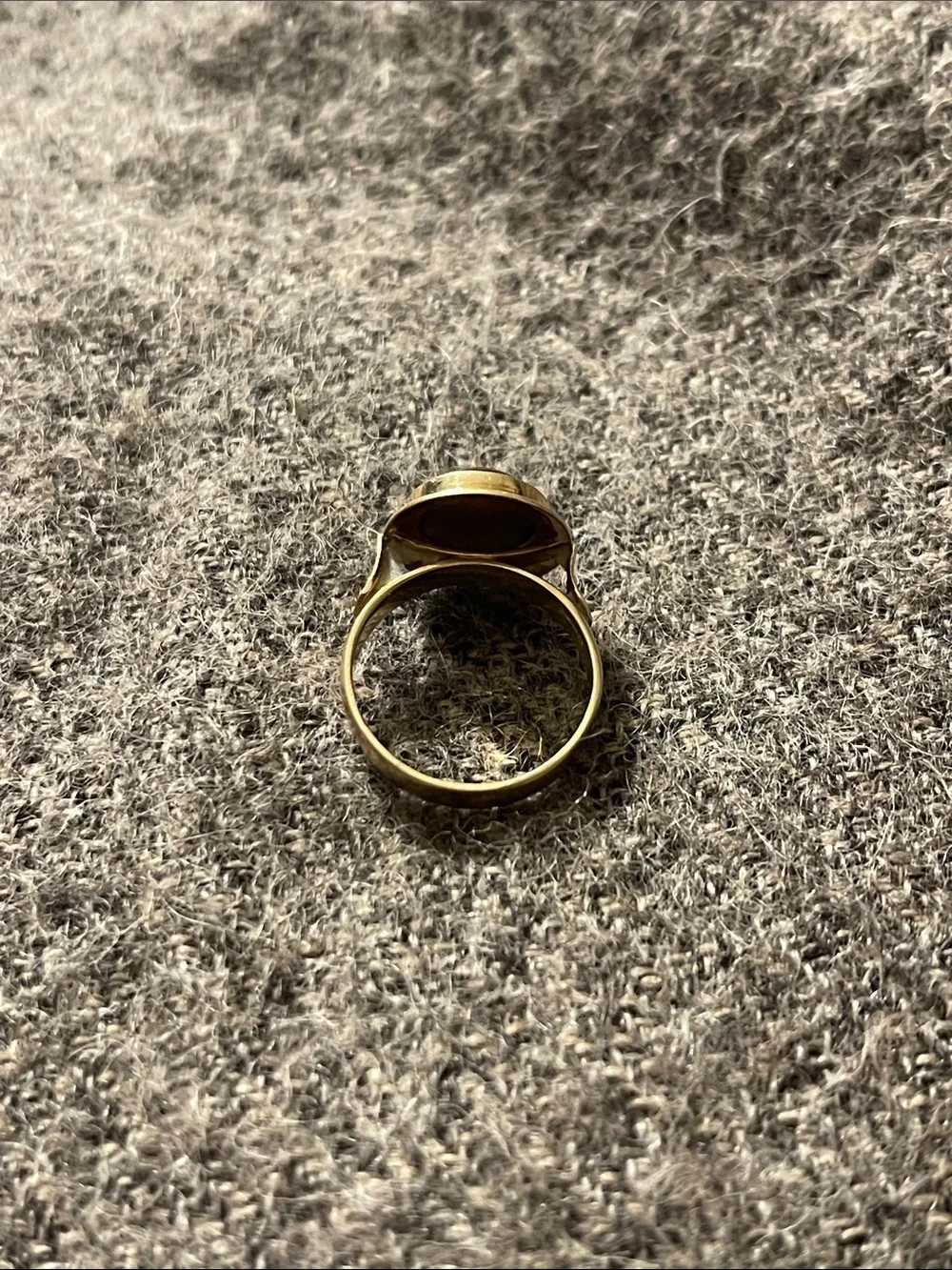 Gold Tiger's Eye Dome Statement Ring - Women's Jewelry